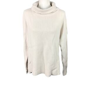 Devotion by Cyrus Women’s Small Cream Sweater Hi Low Hem Pullover NWT